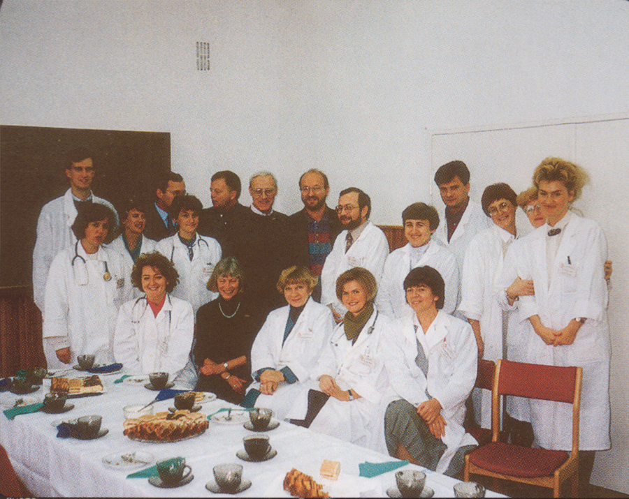 Praca w Klinice. Wizyta duskich hematologw, 1998